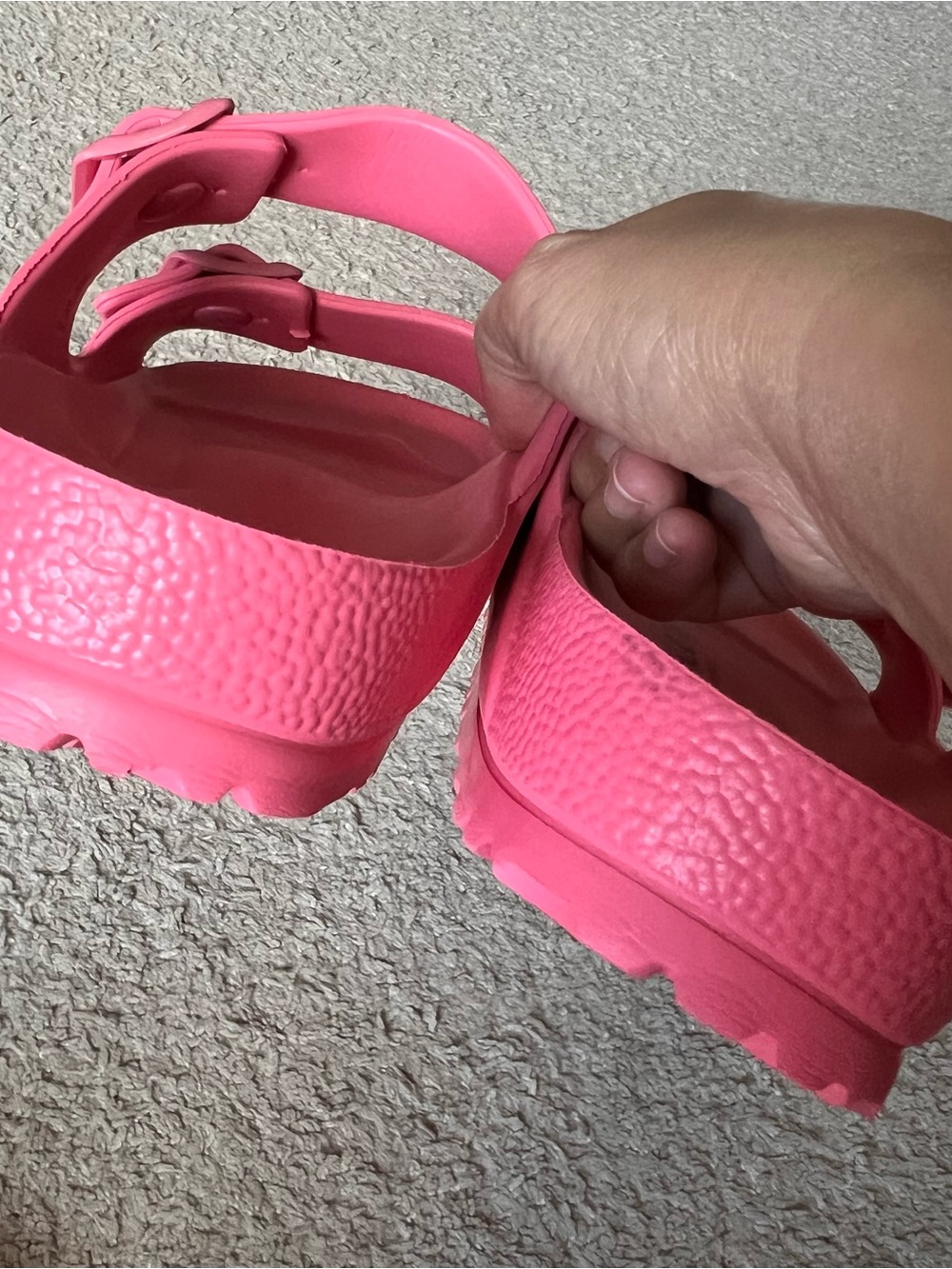 Birkenstock Arizona EVA Slides in Coral Pink Size 41 - Picture 4 of 8